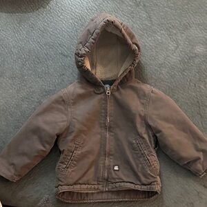 Berne Cozy Kids Hooded Jacket - brown